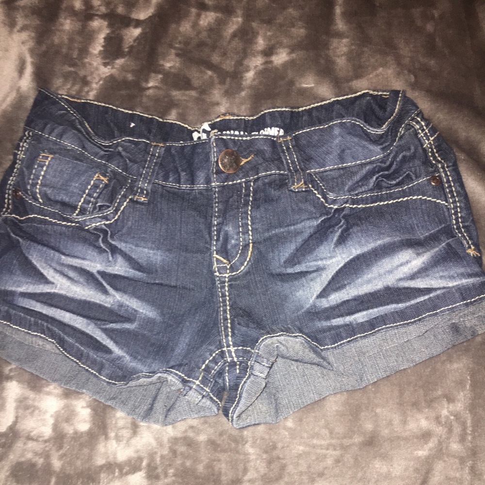 Dark Denim Shorts